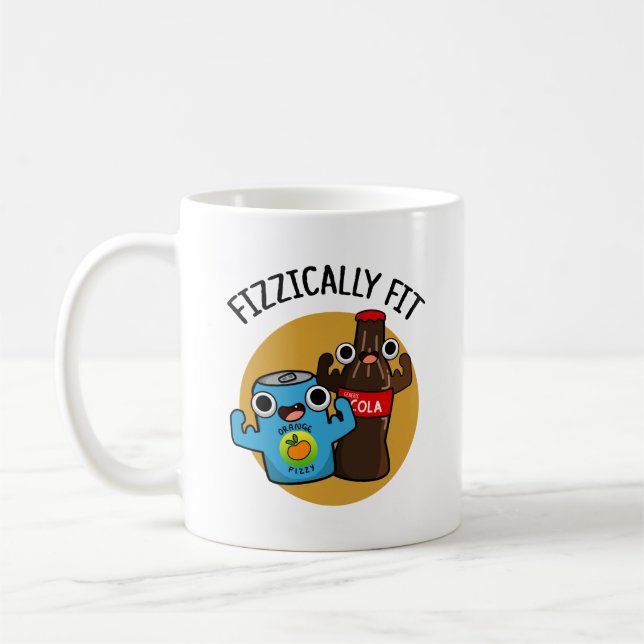 Mug Fizziquement Fit Funky Fizzy Cola Pun (Gauche)