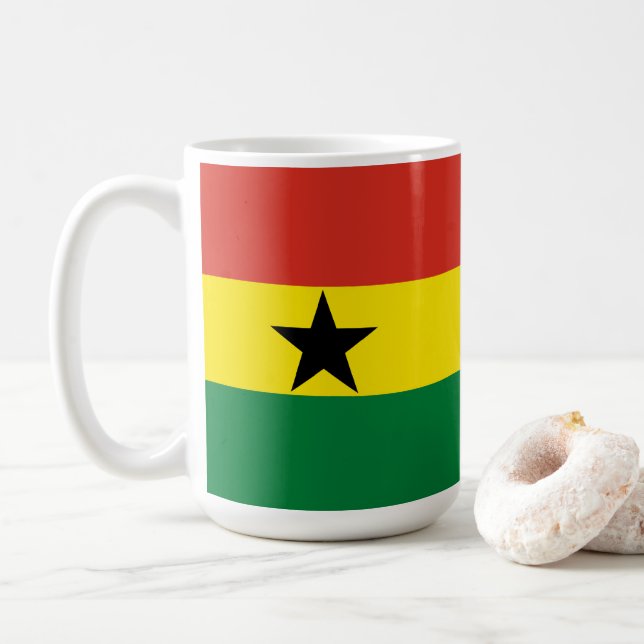 Mug Flag du Ghana (Avec donut)