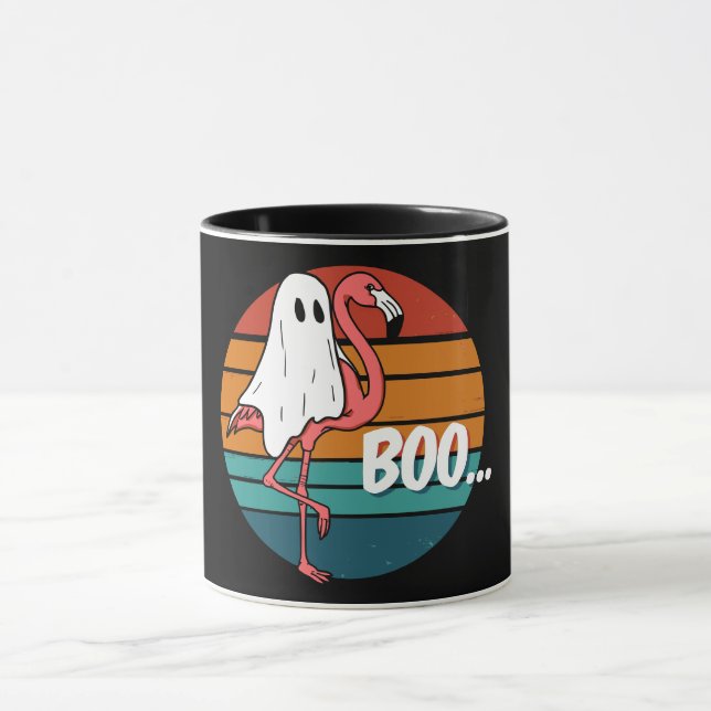 Mug Flamant Fantôme Drôle Halloween (Centre)