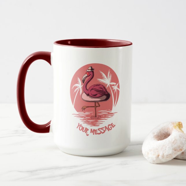 Mug Flamant Rose (Avec donut)