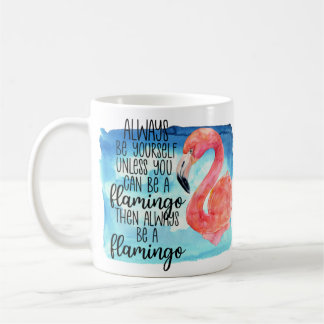 Mug Flamant rose aquarelle