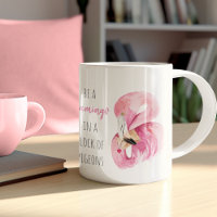 Flamant rose Aquarelle Exotique Rose Moderne Avec