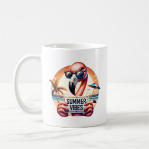 Mug Flamant rose d'été