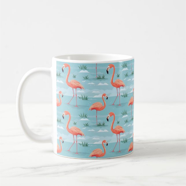 Mug Flamant rose Motif (Gauche)