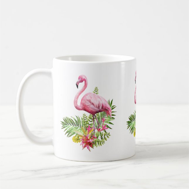 Mug Flamant rose Mug, Flamant rose Coffee Mug, Flamant (Gauche)
