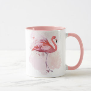 Mug Flamant rose pelucheux