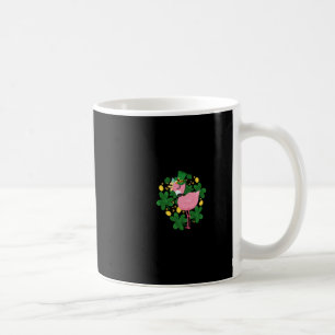 Mug Flamant rose St Patrick Jour Amusant Oiseau rose A