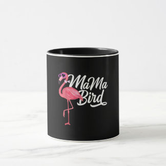 Mug Flamant rose Thème Anniversaire Cadeau - Mama Bird