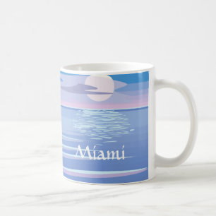 Mug Flamants roses sur la plage - Miami