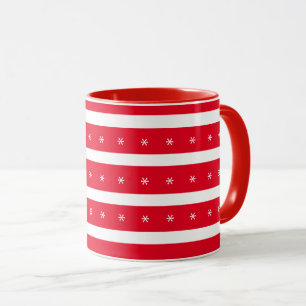 Mug Flambeaux rouges et blancs