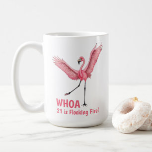 Mug Flamingo de feu à l'occasion des 21 ans