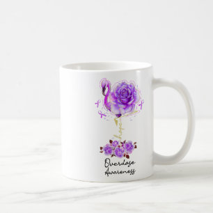 Mug Flamingo Fleur Espoir Ruban Violet Surdosage Sensi