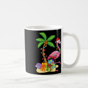 Mug Flamingo Rose Tropical Noël en Juillet Été Pa