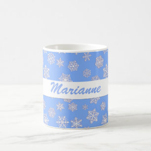 Mug Flammes de neige blanches de 3 jours sur un Arrièr