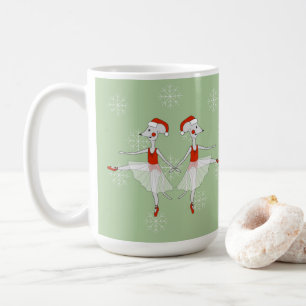 Mug Flammes de neige de Noël Ballerina Mice