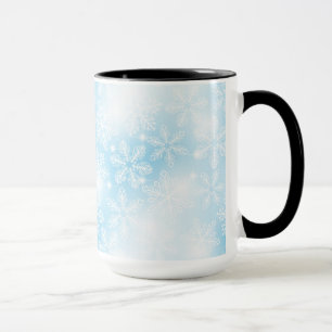 Mug Flammes de neige et lumières bleues