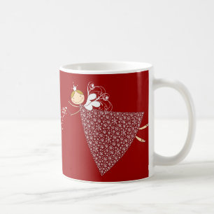 Mug Flammes de neige Whimsical Noël Fairy Angel Vacanc