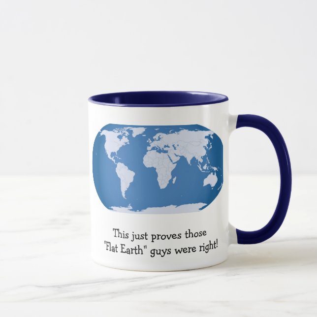 Mug "Flat Earth" (Droite)