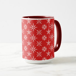 Mug Flèche de neige blanche avec couleurs personnalisé