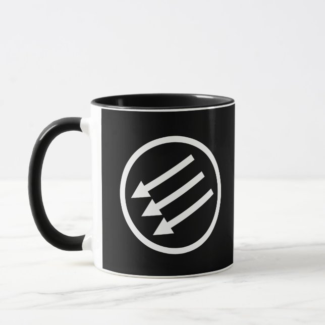 Mug Flèches blanches anti-fascisme (Gauche)