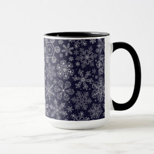 Mug Flèches blanches sur bleu