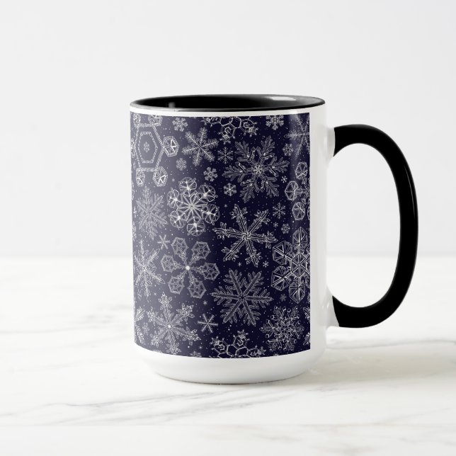 Mug Flèches blanches sur bleu (Droite)