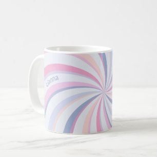 Mug Flèches bleu rose Pêche
