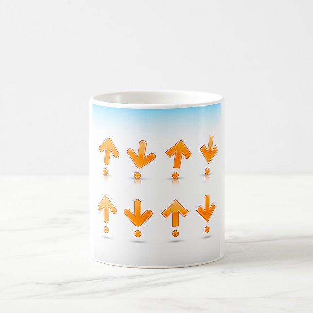Mug Flèches orange (Créateur téléchargé)