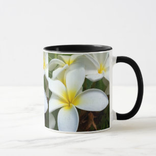 Mug Fleur blanche de Plumeria d'Hawaï