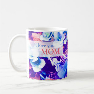 Mug Fleur bleue d'hortensia pour le jour de mères
