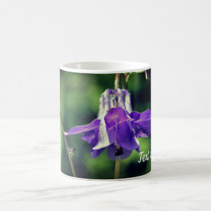 Mug Fleur Columbine Et Abeille Personnalisée