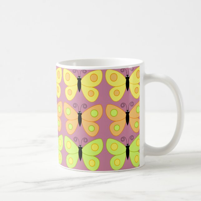 Mug Fleur comme un papillon (Droite)