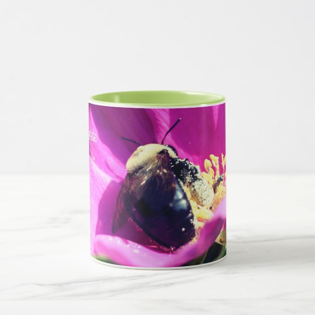 Mug Fleur d'abeille de bosse personnalisée (Centre)