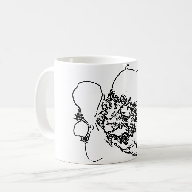Mug Fleur d'art naturel (Devant gauche)