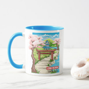 Mug Fleur de Cerisier Japonaise Pixel Art