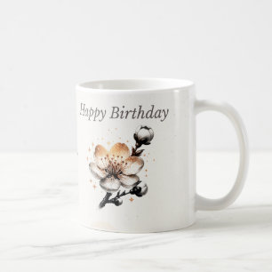 Mug Fleur de Cerisier Personnalisé Joyeux Annivers