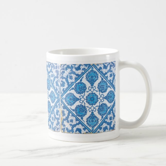 Mug Fleur de Cornflower Delft bleu et blanc (Droite)