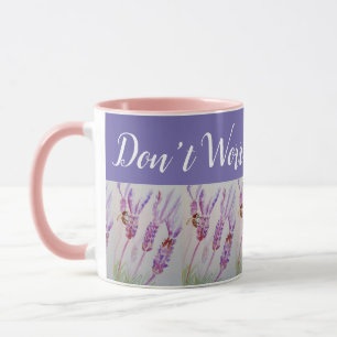 Mug Fleur de lavande ne vous inquiétez pas Abee Joyeux