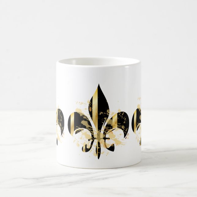 Mug Fleur de Lis noir et or (Centre)