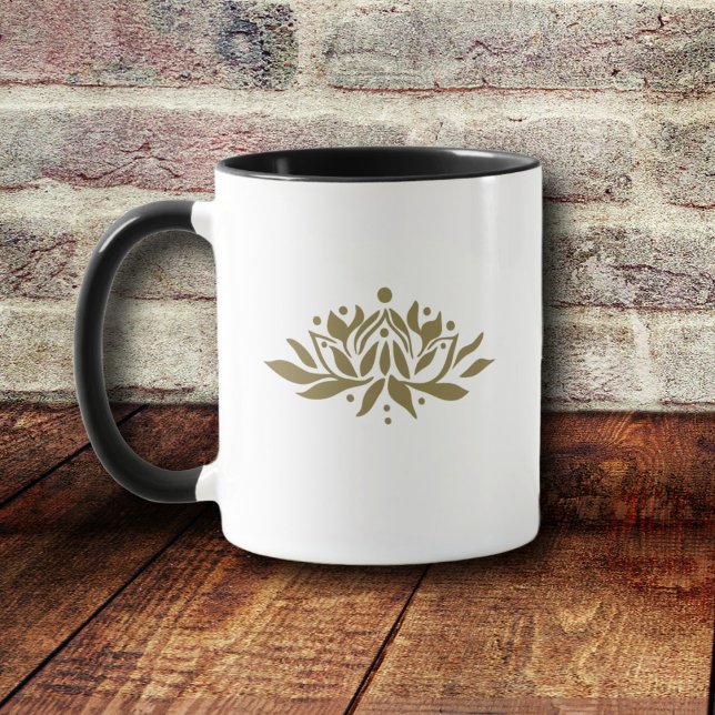 Mug Fleur de lotus à flamme personnalisable (Créateur téléchargé)