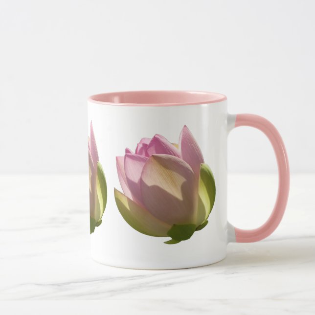 Mug Fleur de Lotus rose florissante été (Droite)