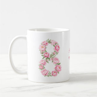 Mug Fleur de Paeonies pour la Journée des Femmes le 8 