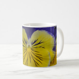 Mug Fleur de pansement jaune et violet