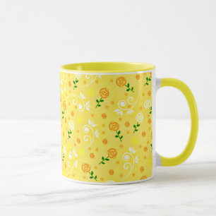 Mug Fleur de printemps jaune