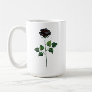 Mug Fleur de rose noire