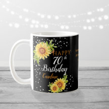Fleur de soleil d'anniversaire de 70e