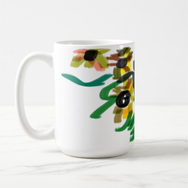 Mug Fleur de soleil de chat (Gauche)