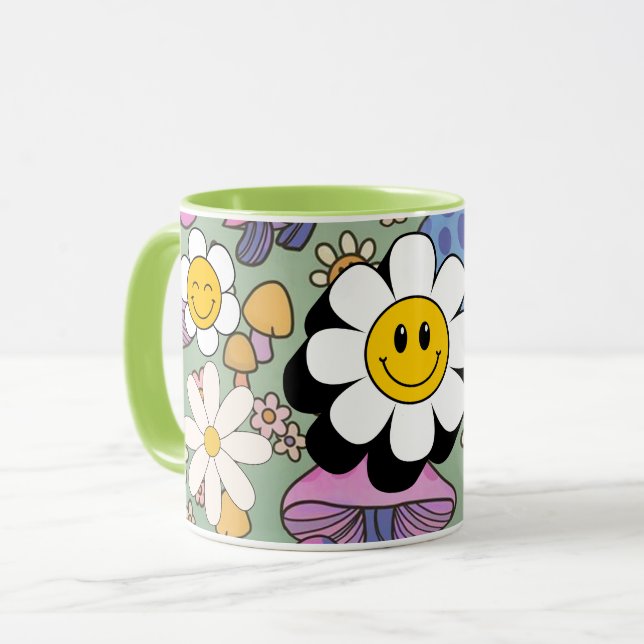Mug fleur de sourire (Devant gauche)