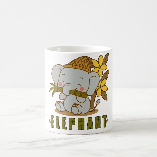 Mug fleur d'éléphant et de champa (Centre)