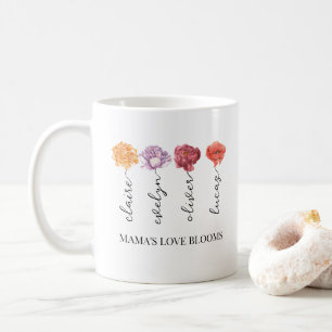 Mug Fleur du mois de naissance de la maman personnalis